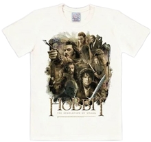 Pánské tričko Hobbit: Poster (XL) bílé bavlna
