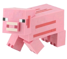 Plastová pokladnička Minecraft: 3D prasátko (19 cm)