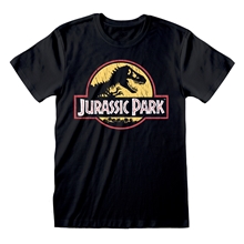 Pánské tričko Jurassic Park Jurský park: Original Logo (L) černé bavlna