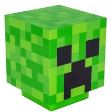 Plastová dekorativní 3D lampa Minecraft: Creeper (12 x 12 cm)