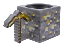 3D keramický hrnek Minecraft: Gold Pickaxe (objem 550 ml)