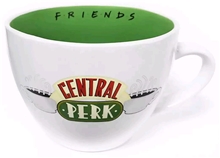 Bílý keramický cappuccino hrnek Friends Přátelé: Central Perk (objem 650 ml)