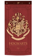 Prapor na zeď Harry Potter: Erb Bradavic - Hogwarts (95 x 47 cm)