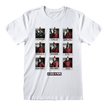 Pánské tričko Netflix La Casa De Papel Papírový dům: Polaroid (L) bílé bavlna