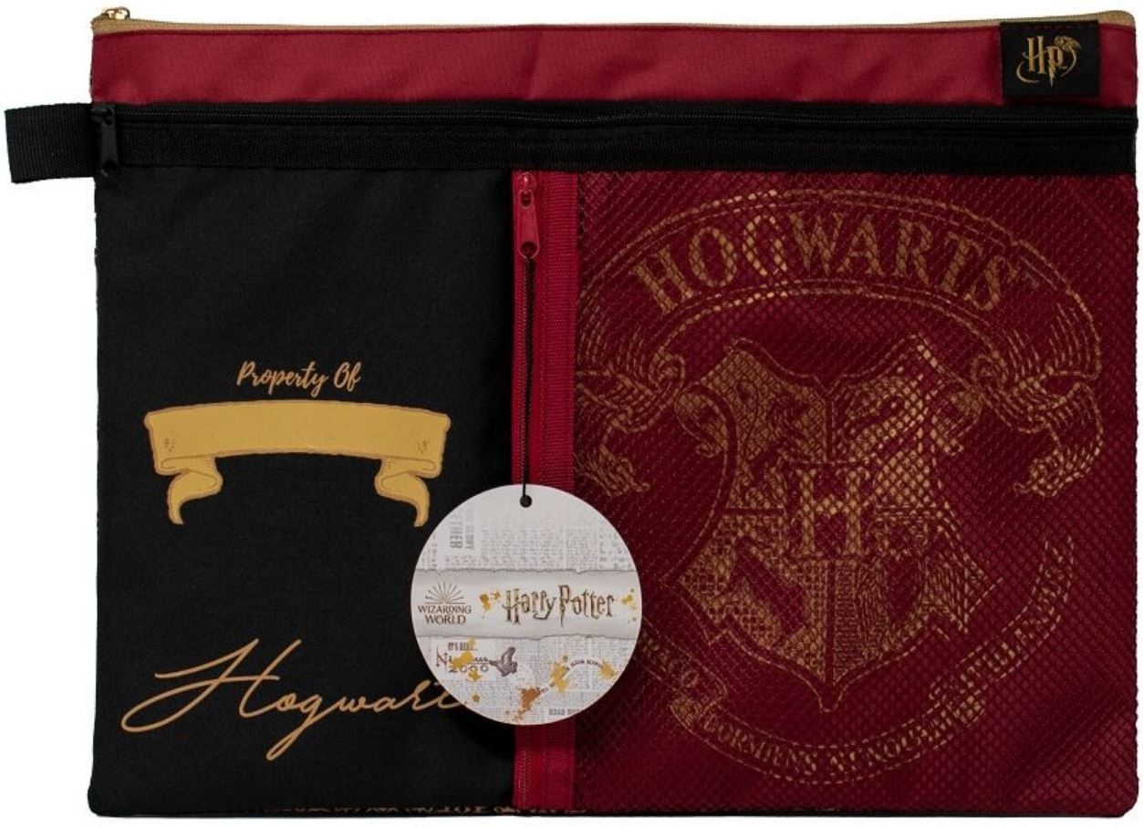 Taška na školní pomůcky Harry Potter: Znak Bradavic (34 x 24,5 cm)