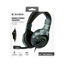 Bigben Stereo Gaming Headset Wired V1 Green Camo (PS5/XSX)