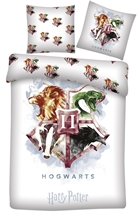 Bed Linen Harry Potter Hogwarts Crest - Adult Size 140 x 200 cm