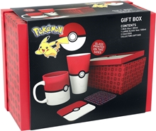 Gift set Pokémon: Pokéball (glass, mug, coasters)