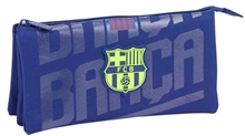 Trojitý penál na tužky FC Barcelona: 11826 (22 x 10 x 3 cm) polyester