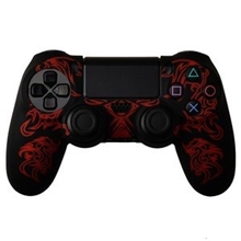 Silicone Protective Case Dragon (black/red) (PS4)