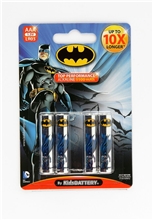 High Capacity Alklaline Battery AAA - Batman (4 pcs)