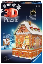 Ravensburger 3D Puzzle Midi: Gingerbread House Night Edition (216pcs) (11237)