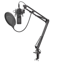 Streaming Microphone Genesis Radium 400 - USB, cardioid polarization, flexible arm, pop-filter (PC)