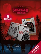 Samolepky na elektroniku Netflix Stranger Things (5 listů 39 kusů)