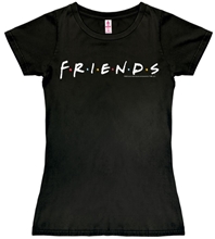 Tričko dámské Friends Přátelé: Logo (M) černá bavlna