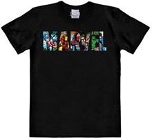 Pánské tričko Marvel: Comic Colour Logo (L) černá bavlna