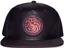 Kšiltovka House of the Dragon Rod draka: Symbol Targaryenů (nastavitelná) černá polyester polyuretan