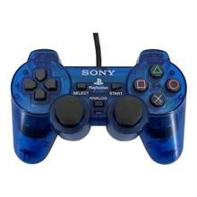 Sony Dualshock Controller Transparent Blue (PS2) (BAZAR)