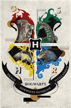 Plakát Harry Potter: Animal Crest (61 x 91,5 cm)