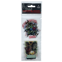 Dungeons and Dragons sticker set, 4 pcs