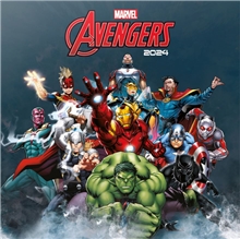 Oficiální nástěnný kalendář 2024 s plakátem Marvel: Avengers (30 x 30 60 cm)