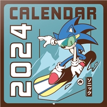 Oficiální nástěnný kalendář 2024 s plakátem Nintendo Sonic (30 x 30 60 cm)