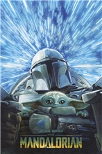 Plakát Star Wars Hvězdné války TV seriál The Mandalorian: Hyperspace (61 x 91,5 cm)