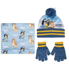 Bluey Kids Winter Set Hat + Gloves + Snood