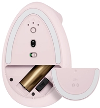 Logitech - Lift Ergo Mouse - Rose