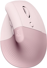 Logitech - Lift Ergo Mouse - Rose