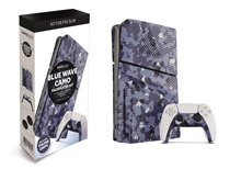 PS5 Slim Blue Wave Camo Faceplates Kit (PS5)