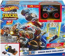 Hot Wheels Monster Trucks ARENA SMASHERS - Race Ace Smash Race Challenge