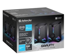 Defender Speaker System GRAVITY, 2.0, 6W - Black