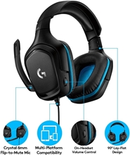 Logitech G432 7.1 Surround Sound Wired Gaming Headset - Black