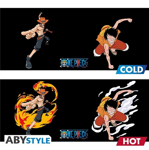 Abysse One Piece - Luffy and Ace Heat Change Mug (460ml)