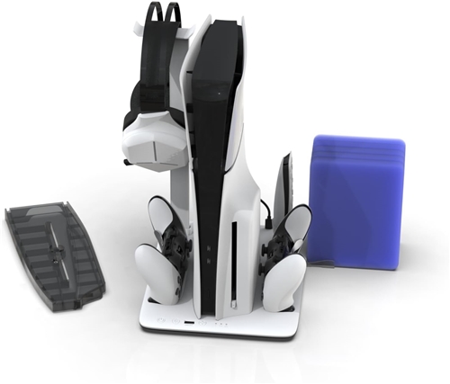 DLX+ LED Multi Function Charger Tower standard - Grey (PS5)