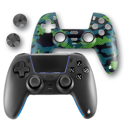 Spartan Gear - Sarissa Wireless Controller (BLACK) (PS4/PS5/PC/SWITCH) + 1 Extra Faceplate