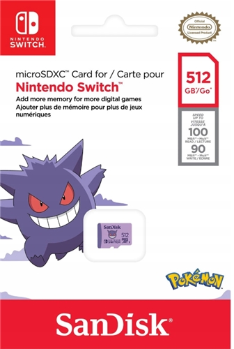 SanDisk microSDXC 512GB Pokémon (SWITCH)