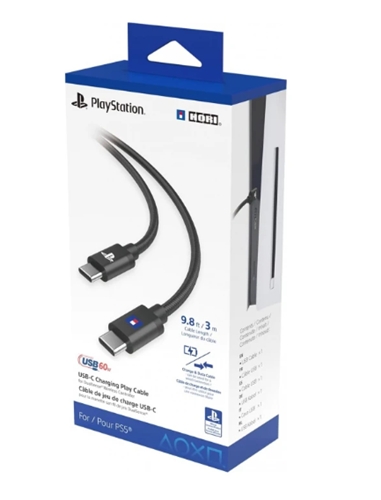 Hori USB-C/USB-C Power Cable for DualSense 60W 3m (BLACK)