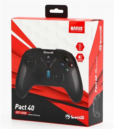 Gamepad Marvo PACT 40, 16tl., USB (BLACK)