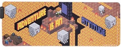 Minecraft Light Up desk mat - mousepad (80 x 30 cm)